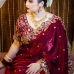 অরিজিনাল জিম্মি চু শাড়ি (মেরুন কালার)